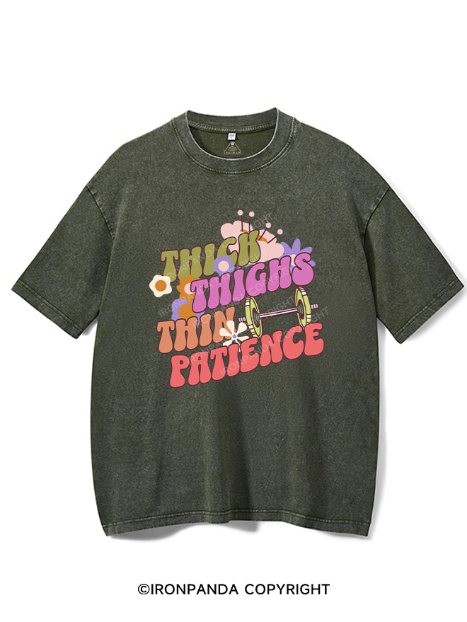 thick thighs thin patience Vintage Gym Shirt