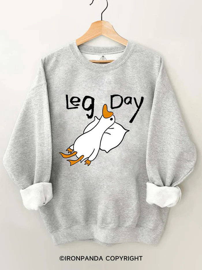 leg day goose Gym Sweatshirt