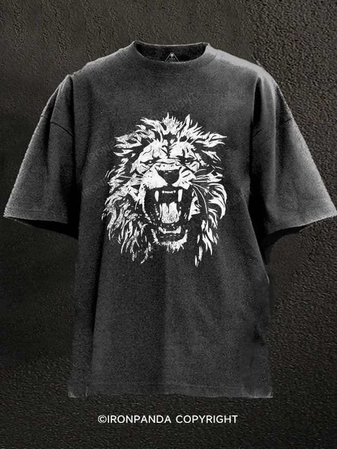 roaring lion Washed Gym Shirt