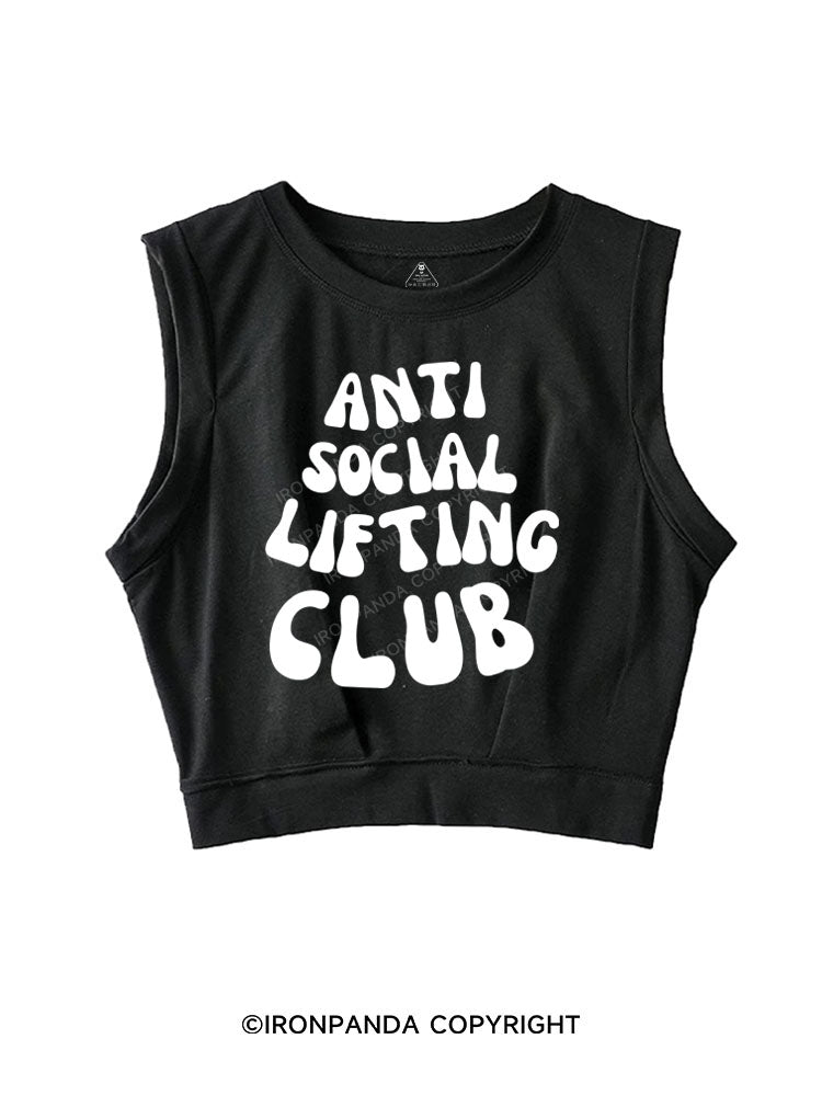 ANTI SOCIAL LIFTING CLUB SLEEVELESS CROP TOPS