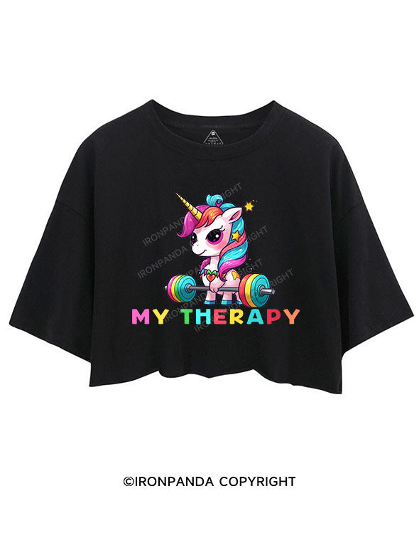 UNICORN MY THERAPY Crop Tops