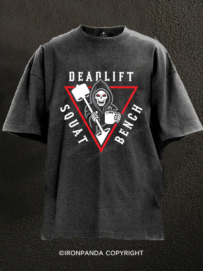 Deadlift Bench Squat Washed Gym Shirt