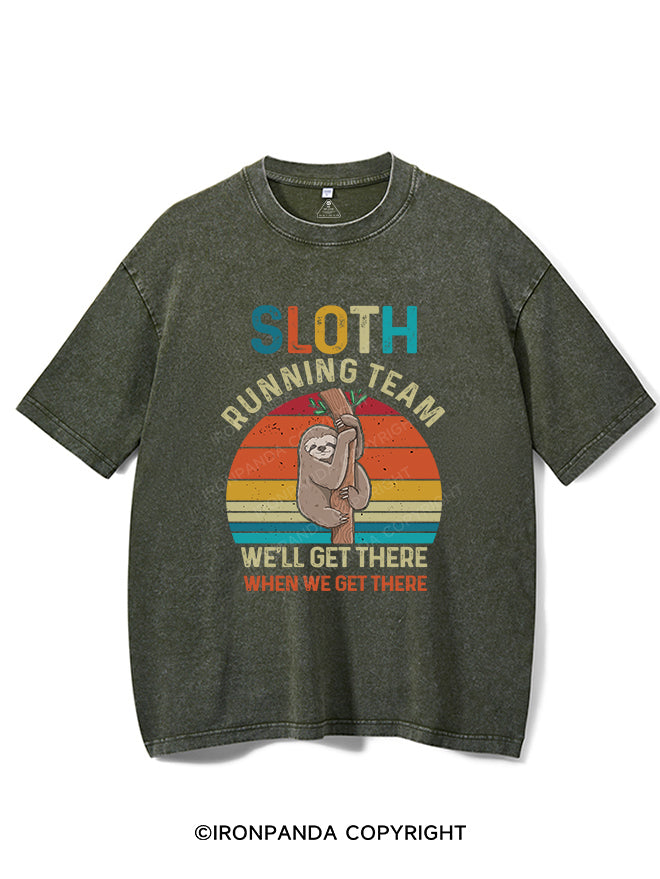 SLOTH RUNNING TEAM Vintage Gym Shirt