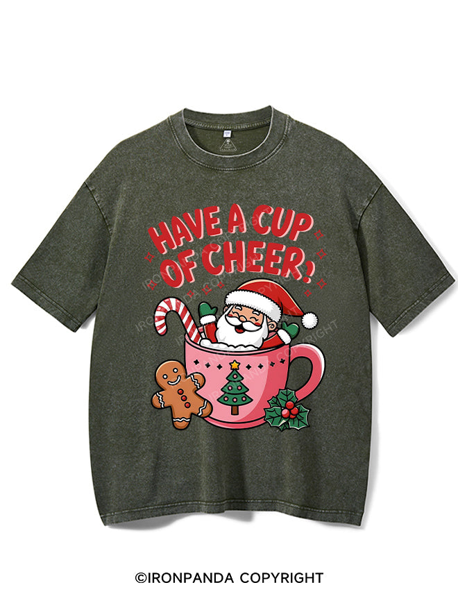 HAVE A CUP OF CHEER! VINTAGE GYM SHIRT