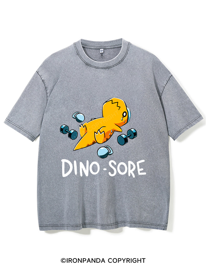 DINO SORE Washed Gym Shirt