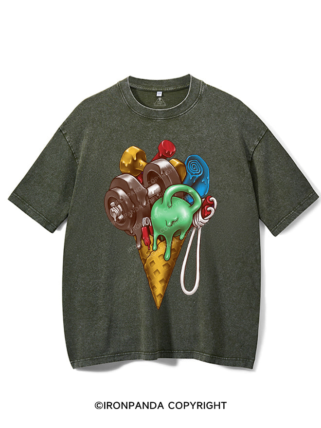 Ice Cream Workout Vintage Gym Shirt