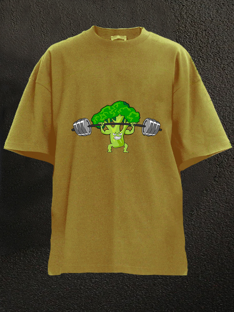 Brocoli Lifting WASHED GYM SHIRT