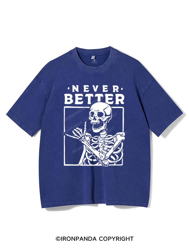 NEVER BETTER VINTAGE GYM SHIRT