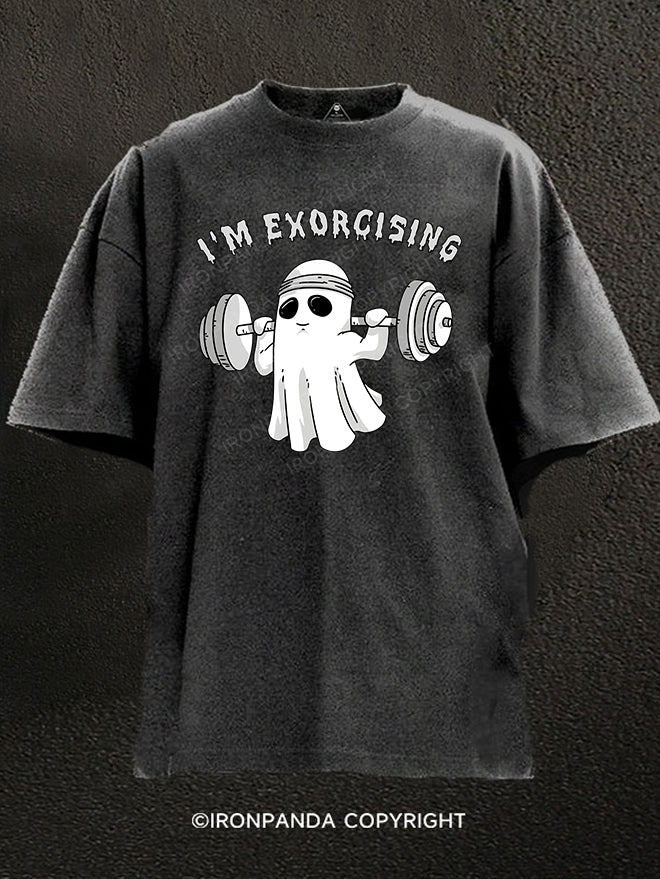 I'M EXORCISING Washed Gym Shirt