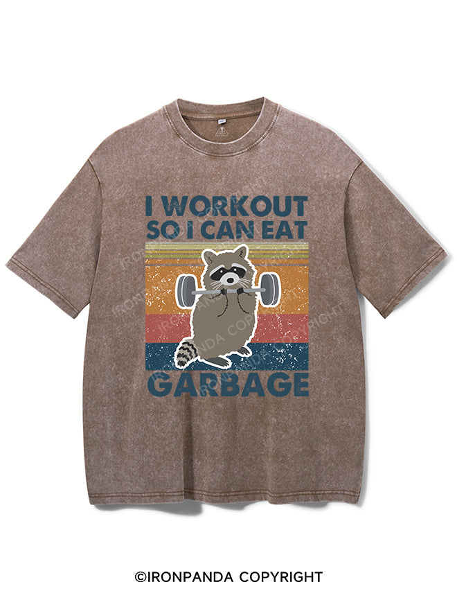 I WORKOUT SO I CAN EAT CARBAGE VINTAGE GYM SHIRT