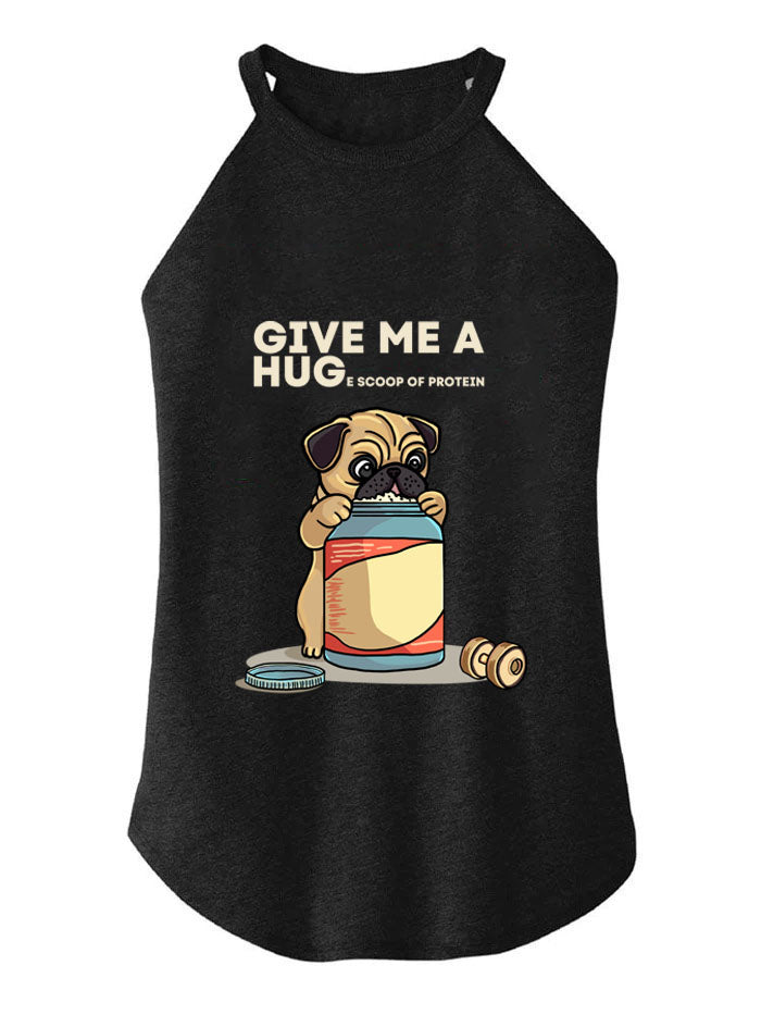 give me a hug TRI ROCKER COTTON TANK