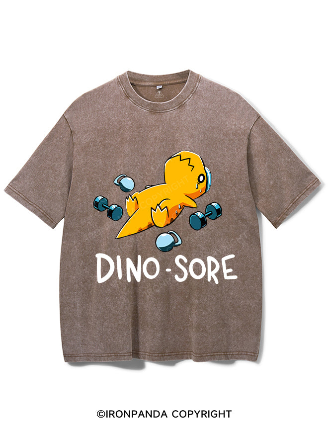 DINO SORE Washed Gym Shirt