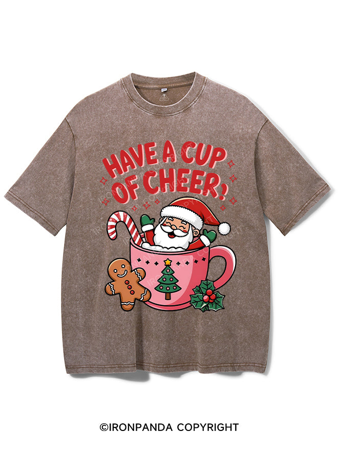 HAVE A CUP OF CHEER! VINTAGE GYM SHIRT