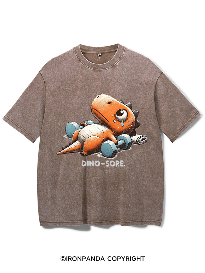 Dino-Sore After Workout Washed Gym Shirt