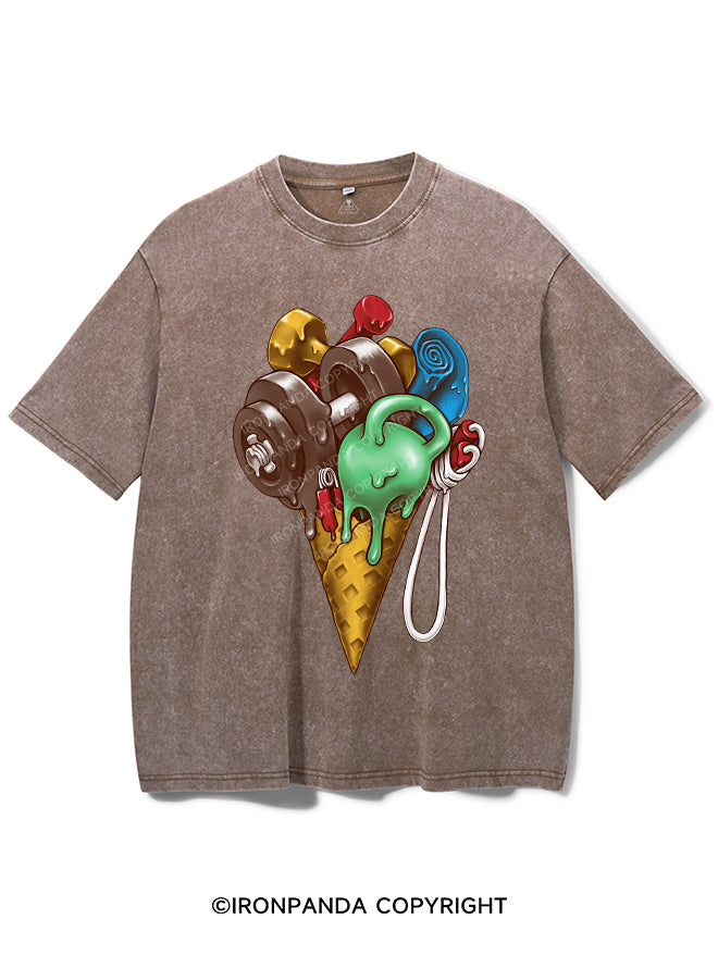 Ice Cream Workout Vintage Gym Shirt