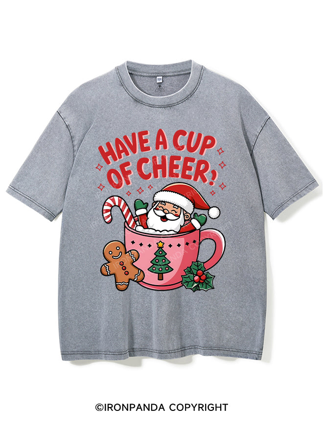 HAVE A CUP OF CHEER! VINTAGE GYM SHIRT