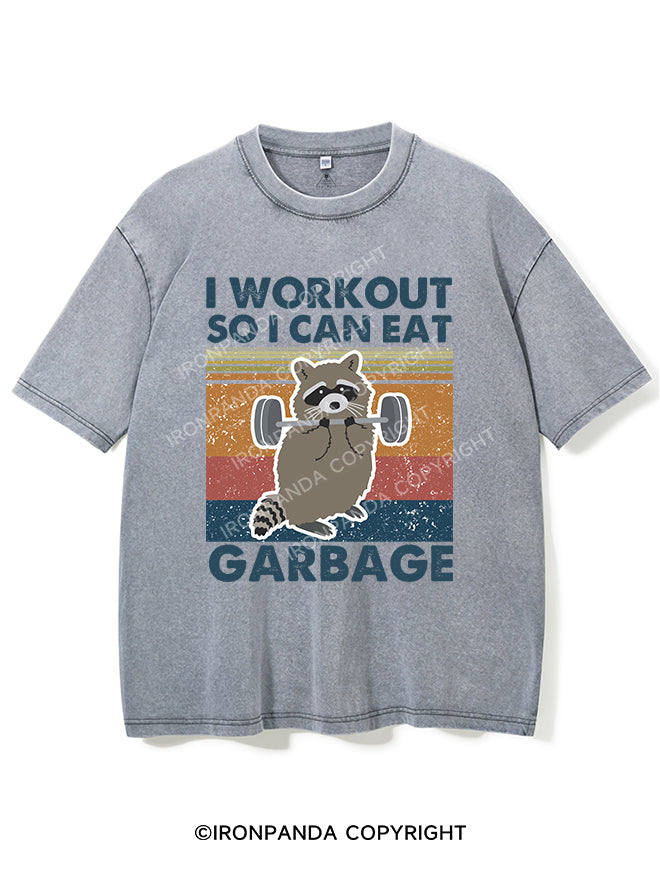 I WORKOUT SO I CAN EAT CARBAGE VINTAGE GYM SHIRT