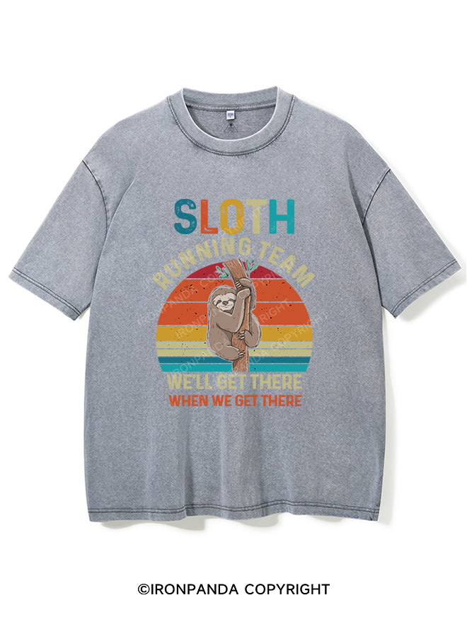 SLOTH RUNNING TEAM Vintage Gym Shirt