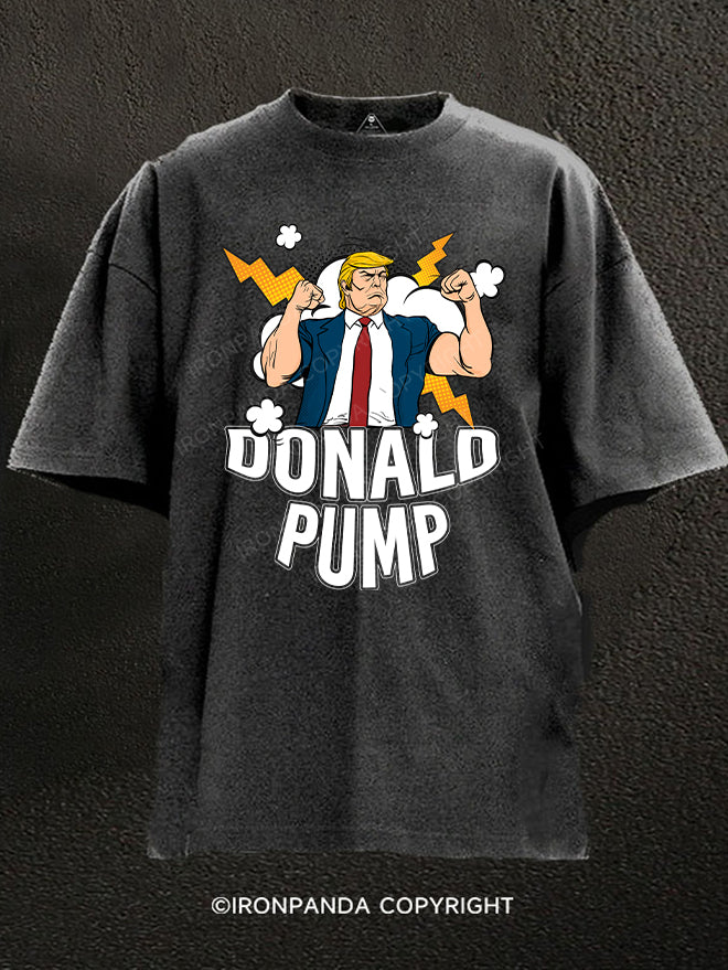 DONALD PUMP Washed Gym Shirt