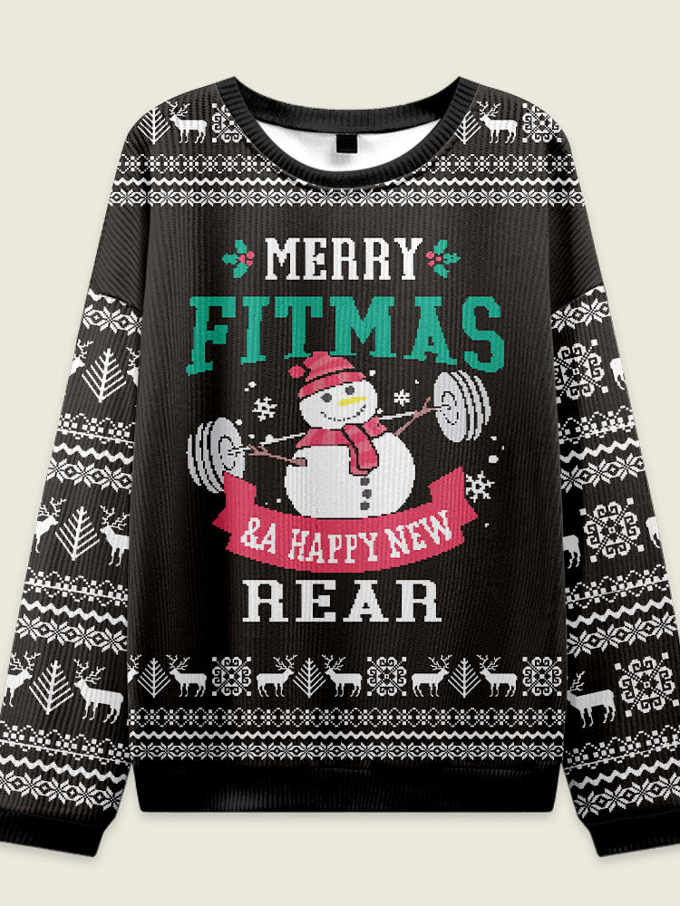 IRONPANDA  MERRY FITMAS theme Ugly Sweater