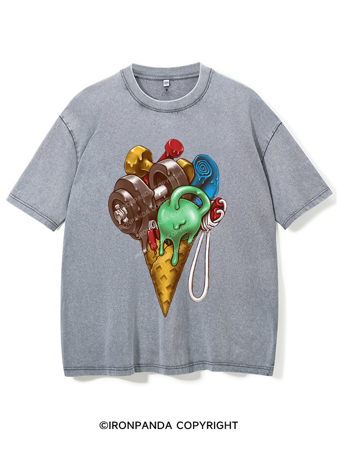 Ice Cream Workout Vintage Gym Shirt