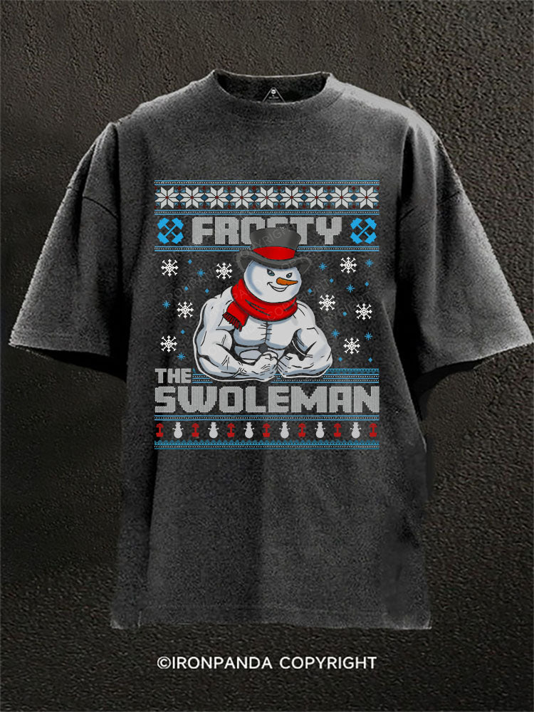 Frosty The Swoleman Washed Gym Shirt