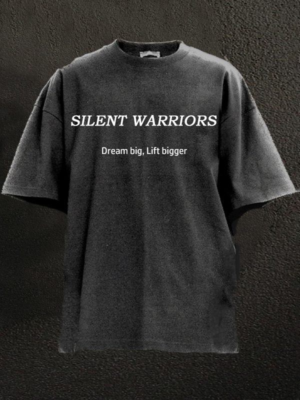 Dream big, lift bigger Washed Gym Shirt