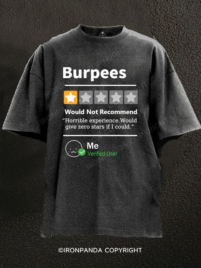 BURPEES REVIEWED Washed Gym Shirt