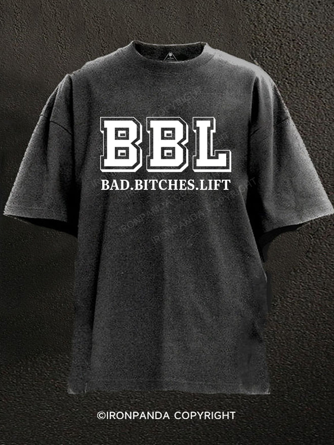 Bad Bitches Lift Washed Gym Shirt