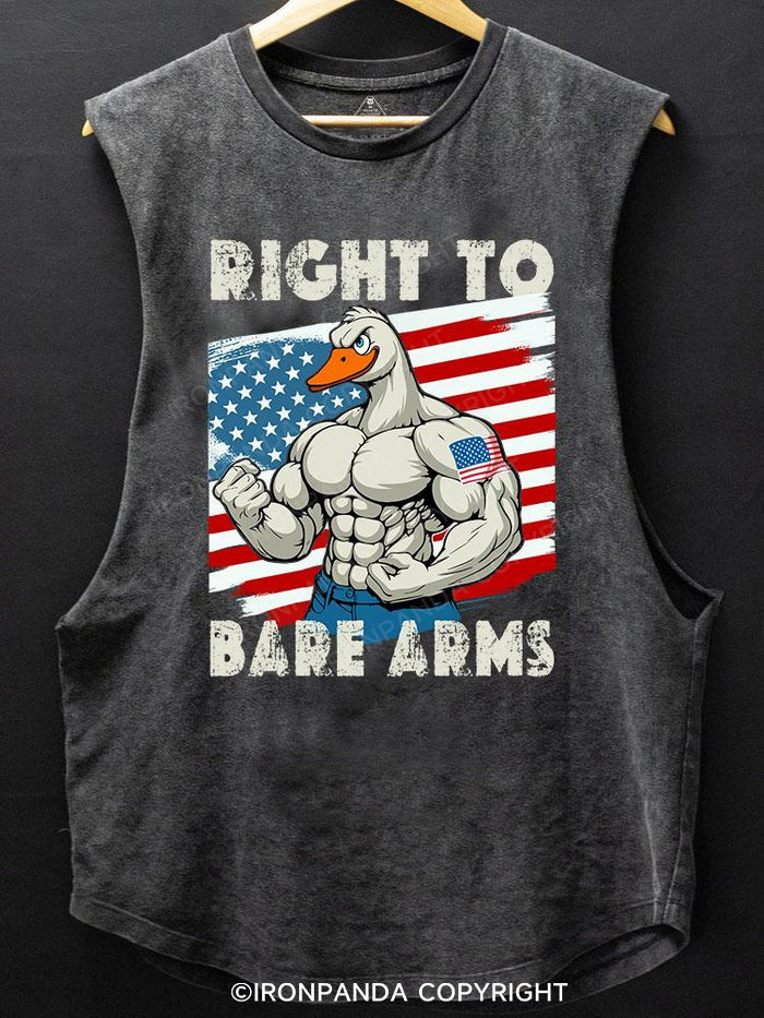 Right To Bare Arms SCOOP BOTTOM COTTON TANK