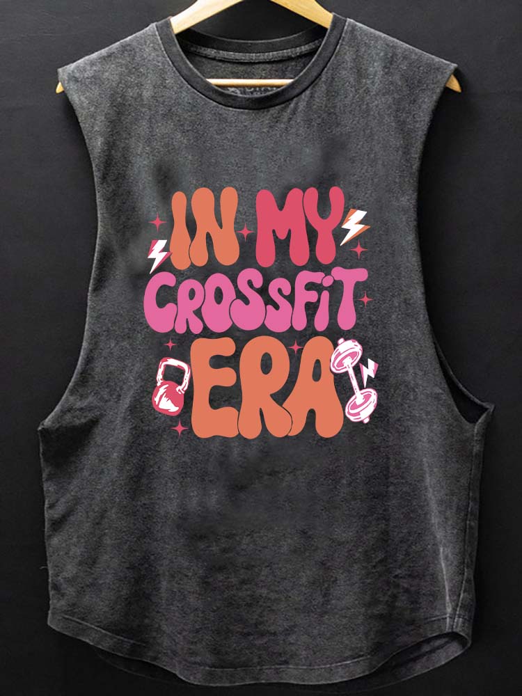 IN MY CROSSFIT ERA  SCOOP BOTTOM COTTON TANK