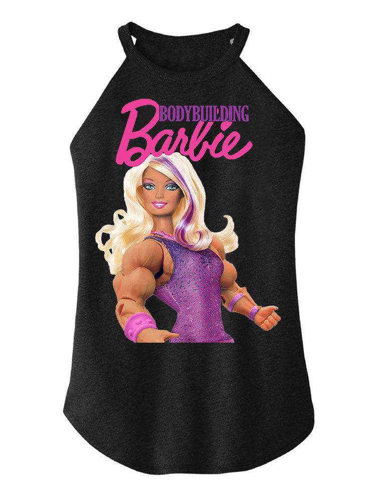 BODYBUILDING BARBIE Tri Rocker Cotton Tank