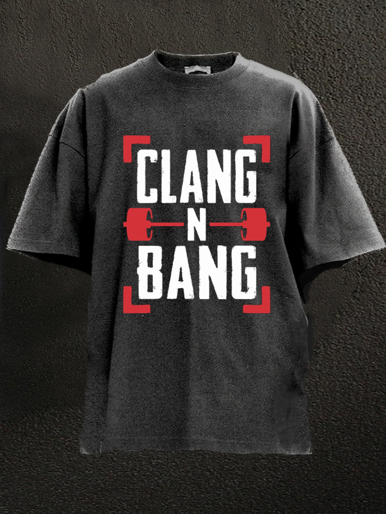 CLANG N BANG Washed Gym Shirt