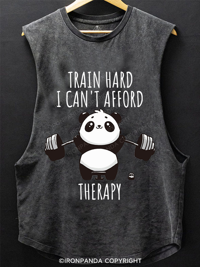 Strength Training Panda SCOOP BOTTOM COTTON TANK