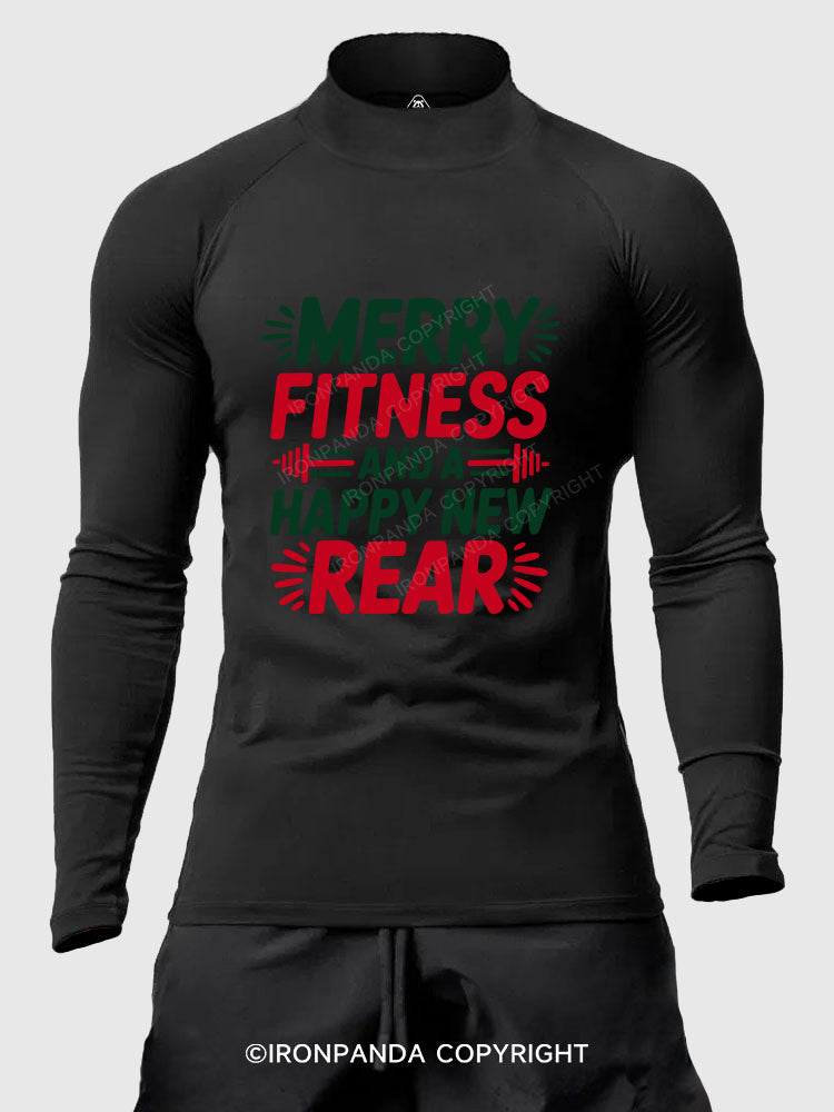 Workout Christmas Men's Fitted Mock