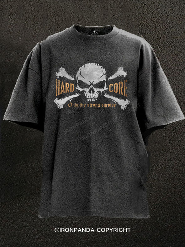 Hard Core Washed Gym Shirt