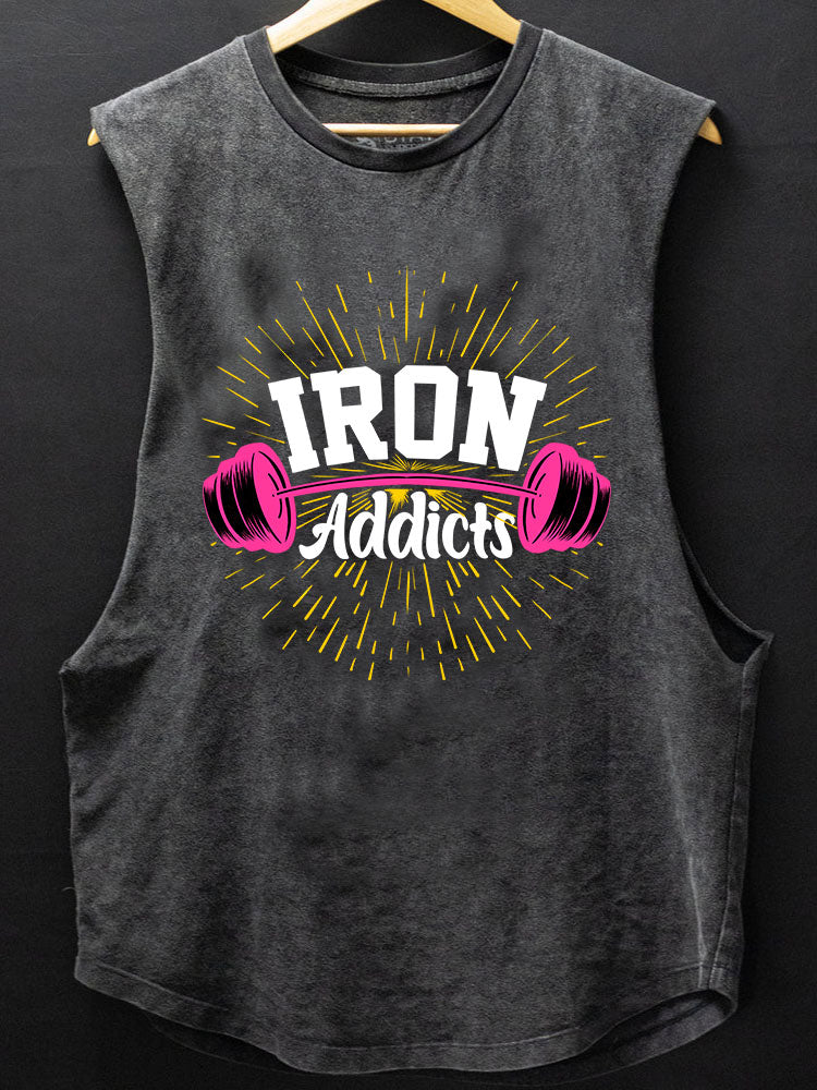 IRON ADDICTS SCOOP BOTTOM COTTON TANK