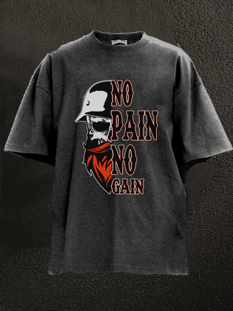 No pain no gain Washed Gym Shirt