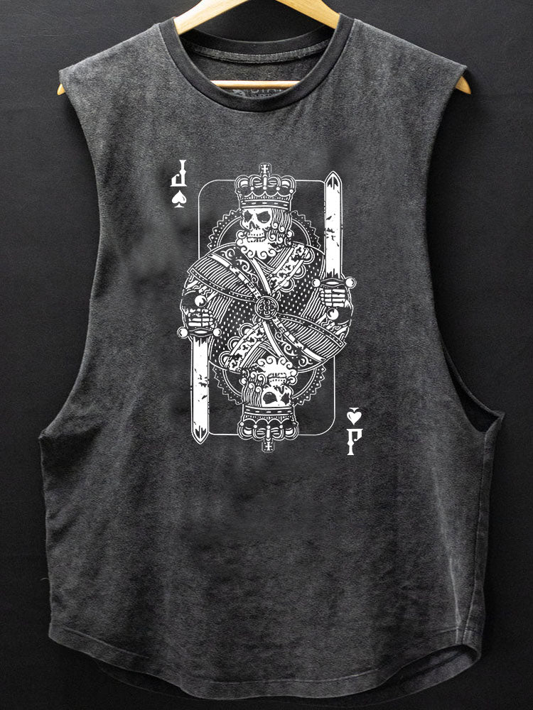 JACK OF SPADES Scoop Bottom Cotton Tank