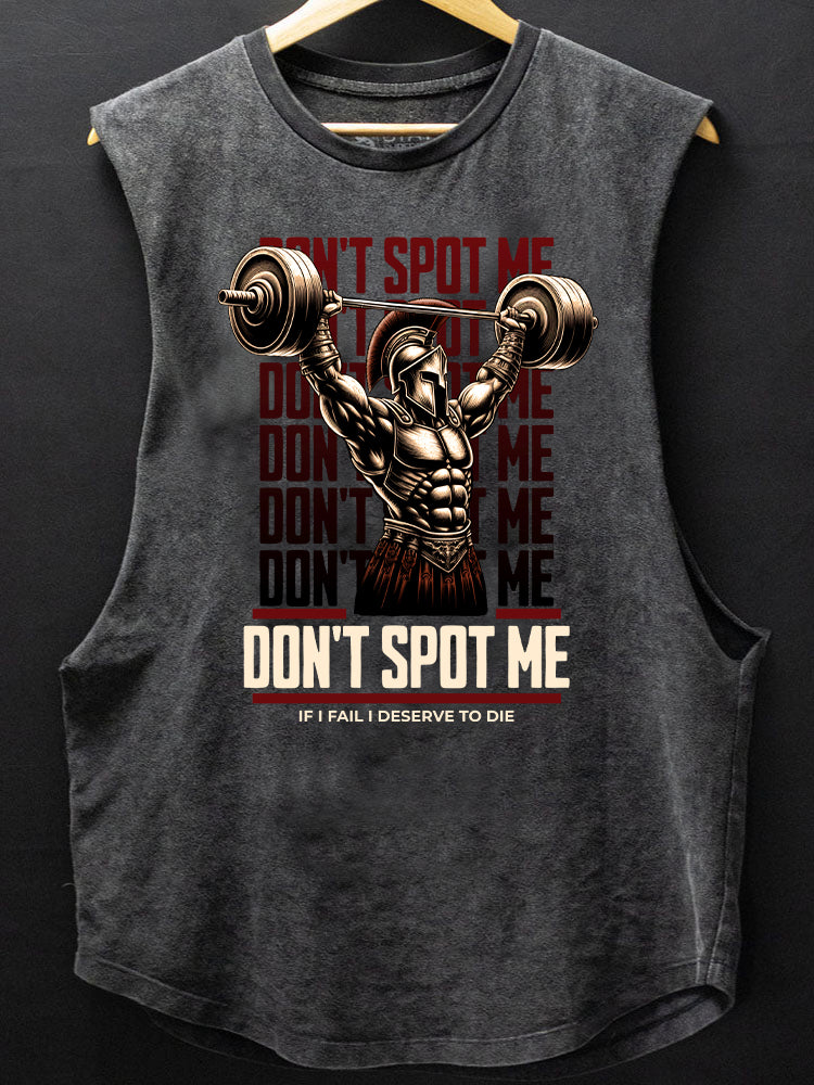 Don't Spot Me Spartan SCOOP BOTTOM COTTON TANK