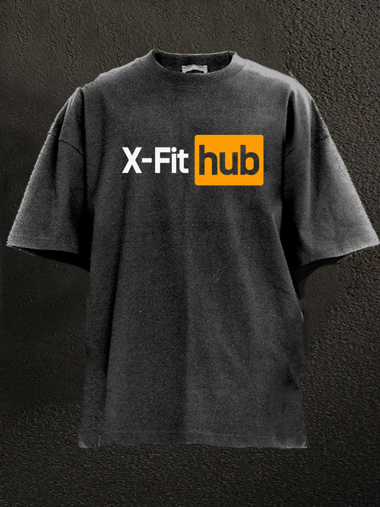 X-fit Hub Washed Gym Shirt