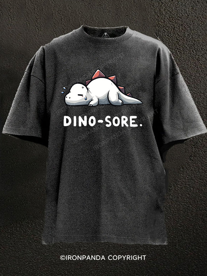 Dinosaur Fitness Sore Washed Gym Shirt