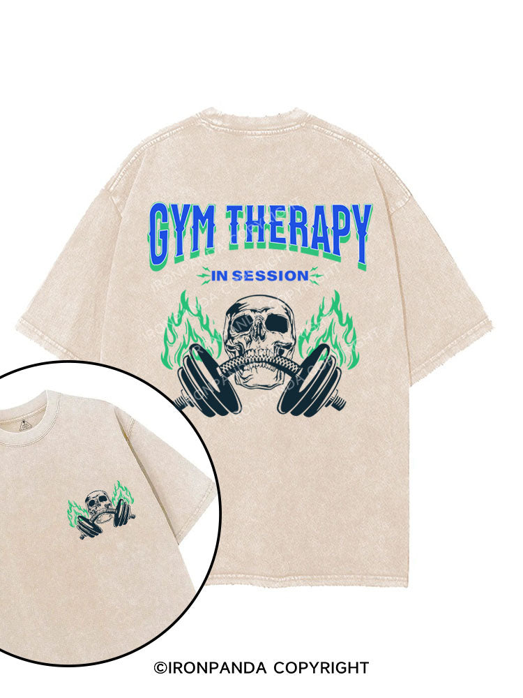 GYM THERAPY IN SESSION printed Gym Shirt