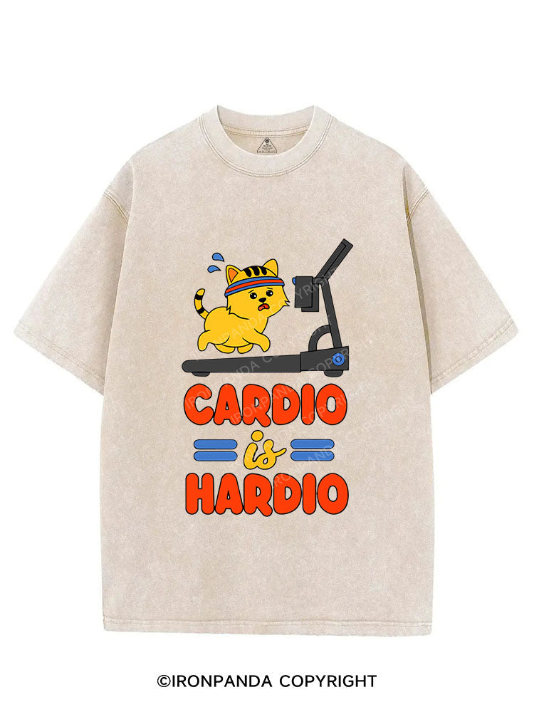 CARDIO IS MY HARDIO VINTAGE GYM SHIRT