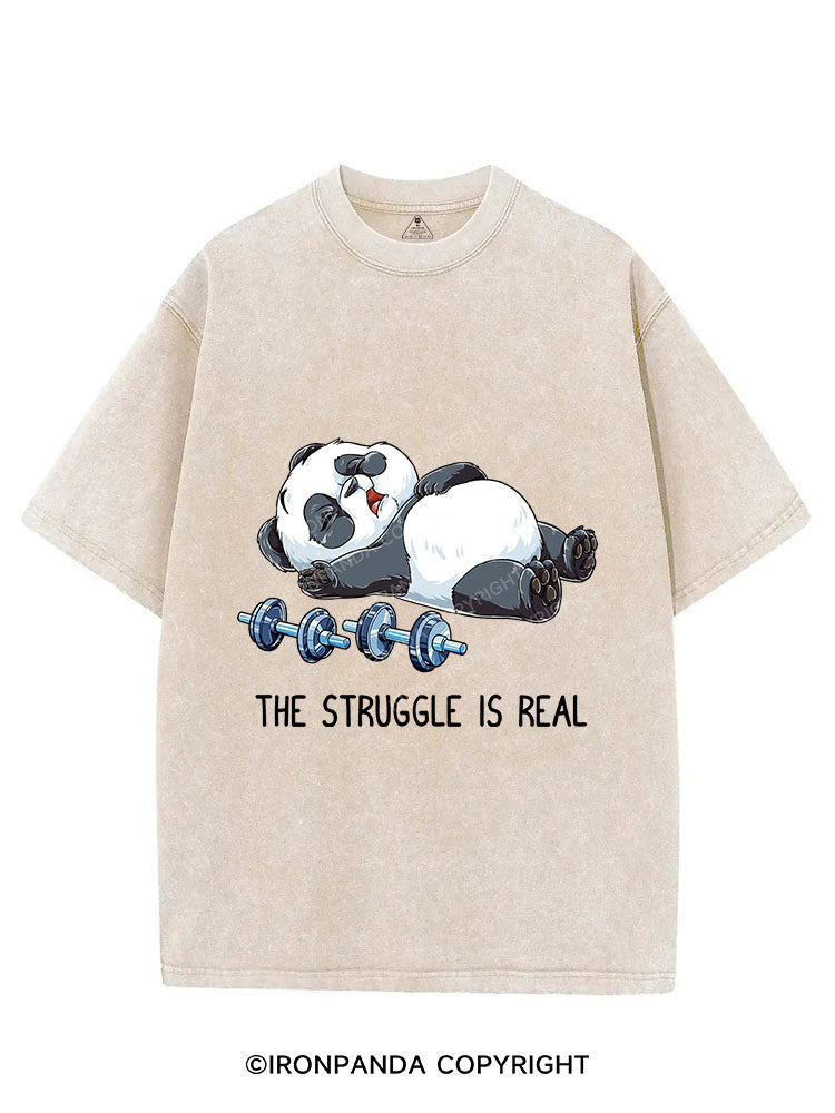 THE STRUGGLE IS REAL Vintage Gym Shirt