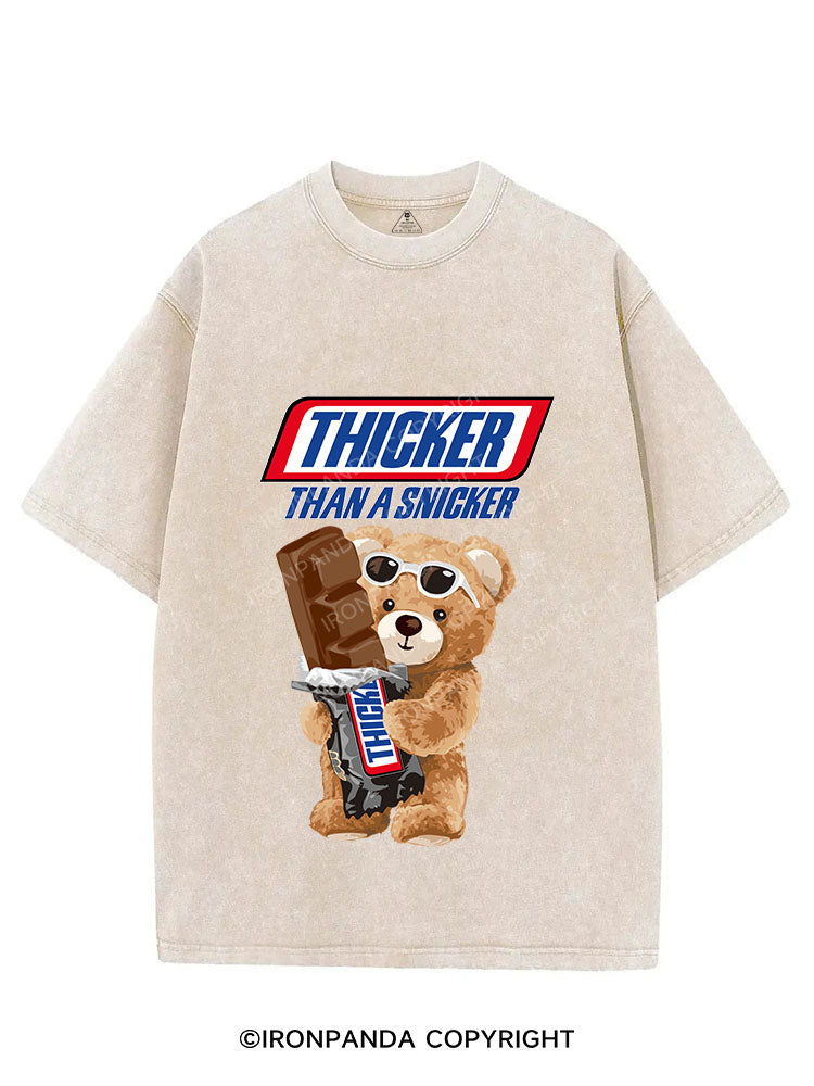 bear thicker than a snicker VINTAGE GYM SHIRT