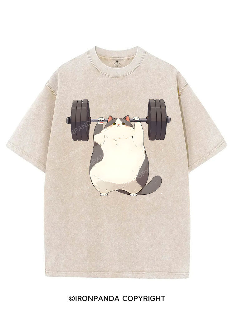 MEOW-MUSCLE LOADING UP VINTAGE GYM SHIRT