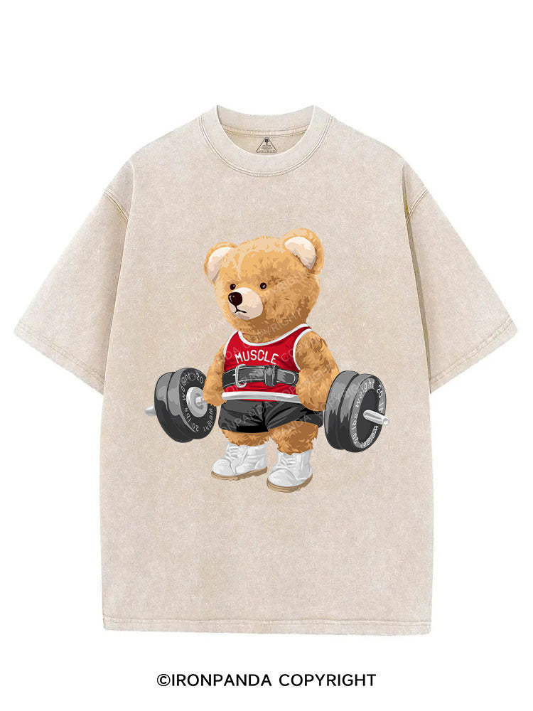 EXERCISE BEAR VINTAGE GYM SHIRT