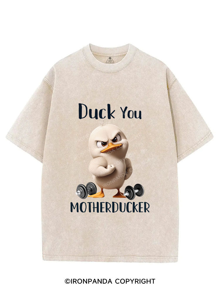 DUCK YOU MOTHERDUCKER VINTAGE GYM SHIRT