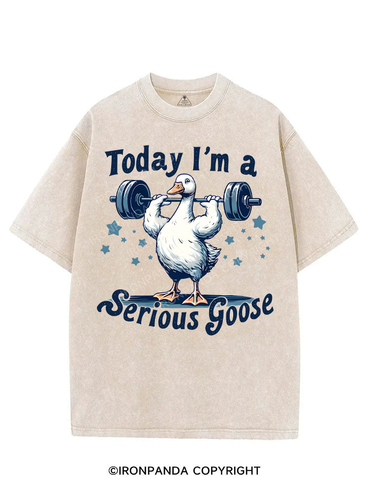 TODAY I'M A SERIOUS GOOSE VINTAGE GYM SHIRT